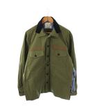 サカイ sacai 20-02218M FABRIC COMBO SHRTS シャツ 切替 長袖 1 カーキ /HK ■OS ■SH
