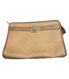 ニナリッチ NINA RICCI セカンドバッグ ロゴ ベージュ ■GY99