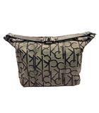 カルバンクライン CALVIN KLEIN ハンドバッグ 総柄 ロゴ 紺 ネイビー ■GY99