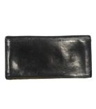 ビームスハート BEAMS HEART 長財布 レザー フラップ 黒 ブラック ■GY99