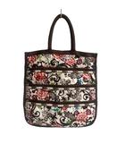 レスポートサック LesportSAC ナイロン製 ショルダーバッグ トートバッグ 2WAY  総柄 茶 ブラウン ■GY99