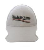 バレンシアガ BALENCIAGA POLITICAL STENCIL 帽子 ベースボールキャップ L 59cm ホワイト 788752 /YO17 ■SH ■OH