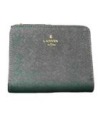 ランセル LANCEL 二つ折り財布 L字ファスナー 緑 グリーン ■GY99
