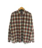 メゾンマルジェラ Maison Margiela × PENDLETON オンブレ チェック シャツ 長袖 前開き ウール 40 赤 レッド /NR ■OS ■AD