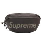 シュプリーム SUPREME 21SS waist bag ウエストバッグ コーデュラナイロン リップストップ ロゴ 黒 ブラック /JS ■GY18