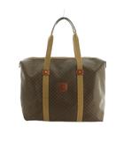 セリーヌ CELINE ボストンバッグ マカダム柄 茶 /MI ■OH