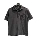 ウールリッチ WOOLRICH ポロシャツ チェック 半袖 黒 ブラック M ■GY99