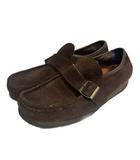 クラークス clarks ワラビー ローファー モンク 革靴 スニーカー クレープソール 茶 ブラウン 43 28cm ■GY99