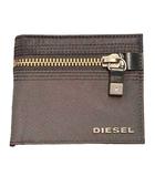 ディーゼル DIESEL 二つ折り財布 フラップ X01679 黒 ブラック ☆AA★ ■GY99