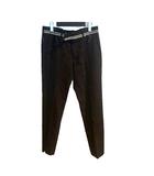 ディオール Dior パンツ スラックス ストレート 46 黒 ブラック 733C176D3576 ■BM