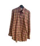 ドリスヴァンノッテン DRIES VAN NOTEN チェック シャツ 長袖 46 ピンク カーキ 73-01-34-01013 ■BM