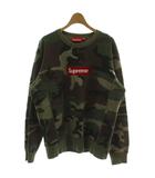 シュプリーム SUPREME 15AW BOX LOGO Crewneck CAMO ボックスロゴ クルーネック スウェット トレーナー カーキ カモフラ 迷彩柄 /GG ■GY18
