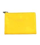 エルメス HERMES ポーチ レザー 黄色 イエロー ■BM