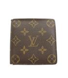 ルイヴィトン LOUIS VUITTON モノグラム ポルト ビエ カルト クレディ モネ 財布 二つ折り 小銭入れ 茶 ブラウン M61665 /AN26 ■OH