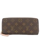 ルイヴィトン LOUIS VUITTON ポルトフォイユ クレマンス 長財布 モノグラム 小銭入れ ラウンドファスナー 茶 ブラウン M60742 /HN