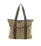 グッチ GUCCI トートバッグ キャンバス レザー GG柄 ベージュ 茶 ブラウン /MI ■OH ■GY17