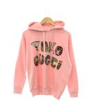 グッチ GUCCI ヒグチユウコ 日本限定 ビジューパーカー スウェット プルオーバー XXS ピンク マルチカラー 615061 /CX ■OS