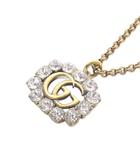 グッチ GUCCI GGクリスタル ネックレス ペンダント ゴールド色 黒 ブラック /SR ■OH