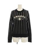 シャネル CHANEL 23SS ココマーク ニット セーター 長袖 36 黒 P74734K10713 /KH