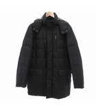 ダウンコート フード付き ミドル ハーフ L ブラック /UO