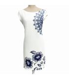 デシグアル Desigual 美品 ワンピース ノースリーブ 花柄 白 ホワイト M ■WY