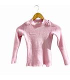 ファミリア Familiar 美品 ニット セーター リボン カシミヤ混 長袖 ピンク 130㎝