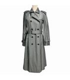 バーバリー ロンドン BURBERRY LONDON 美品 トレンチコート ノバチェック ライナー付き グレー 40 約L ■WY