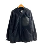 × WHITE MOUNTAINEERING コラボ ホワイトマウンテニアリング フリースジャケット ブルゾン ジップアップ 341-442882114-27 XL 黒 ブラック ■MET1 0726