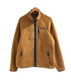 美品 レトロパイル ジャケット フリースジャケット ブルゾン ロゴ STY22801FA21 L 茶 ブラウン ■MET1 0726