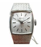 セイコー SEIKO ヴィンテージ 腕時計 ウォッチ 11-4210 手巻き シルバー文字盤 スクエア 0223