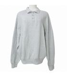 フリークスストア FREAKS STORE 24FW ポロ ニット プルオーバー オーバーサイズ 長袖 杢ライトグレー フリーサイズ X