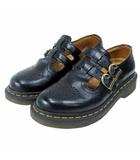ドクターマーチン DR.MARTENS メリージェーン 12916 レザーシューズ ストラップ パンチングデザイン UK4 約23cm 黒 ブラック 0702