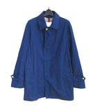 マッキントッシュフィロソフィー MACKINTOSH PHILOSOPHY ステンカラーコート ジャケット ロング 裏地 チェック 40 約L 青 ブルー 系 0821