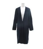 カージュ Khaju ロングコート ノーカラー ネイビー ■YHS13
