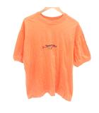 ヒューゴボス HUGO BOSS Tシャツ 半袖 刺繍 プリント M オレンジ ■YHS12