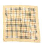 バーバリーズ Burberrys ヴィンテージ スカーフ 絹 シルク ノバチェック ベージュ /UO ■WY
