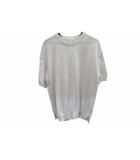 セーター ニット ホワイト 半袖 46 M