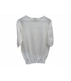 ジム gim Tシャツ 半袖 ニットT 綿 コットン 無地 ホワイト M