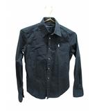 ラルフローレン RALPH LAUREN 長袖 シャツ ブラック 無地 7