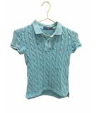 ポロシャツ 半袖 ニット サックス SP