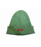 シュプリーム SUPREME 帽子 ユニセックス ニット帽 グリーン 綿