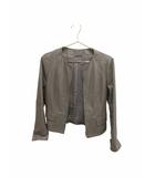 アナイ ANAYI ジャケット レザー ベージュ 38