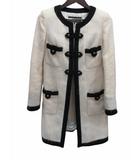 ノーカラーコート ホワイト 38