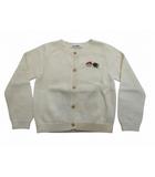 ファミリア Familiar ベビー服 トップス ニット カーディガン ホワイト 100