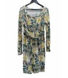 マックスマーラ ウィークエンドライン MAX MARA WEEKEND LINE ワンピース 花柄 レーヨン ベージュ L