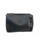 ロエベ LOEWE クラッチバッグ ポーチ レザー アナグラム ブラック