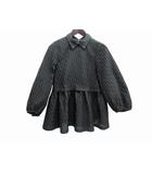 ユナイテッドアローズ UNITED ARROWS シャツ エアリージャガード2WAY ブラウス ブラック 36
