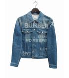 バーバリー BURBERRY ジャケット 上着 デニムジャケット ホースフェリープリント インディゴ 46