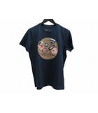 コーチ COACH 半袖 Tシャツ カットソー ネイビー ディズニーコラボ ミッキーマウス ワッペン XS