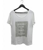 エヴリス EVRIS 半袖 Tシャツ カットソー ホワイト シルバー